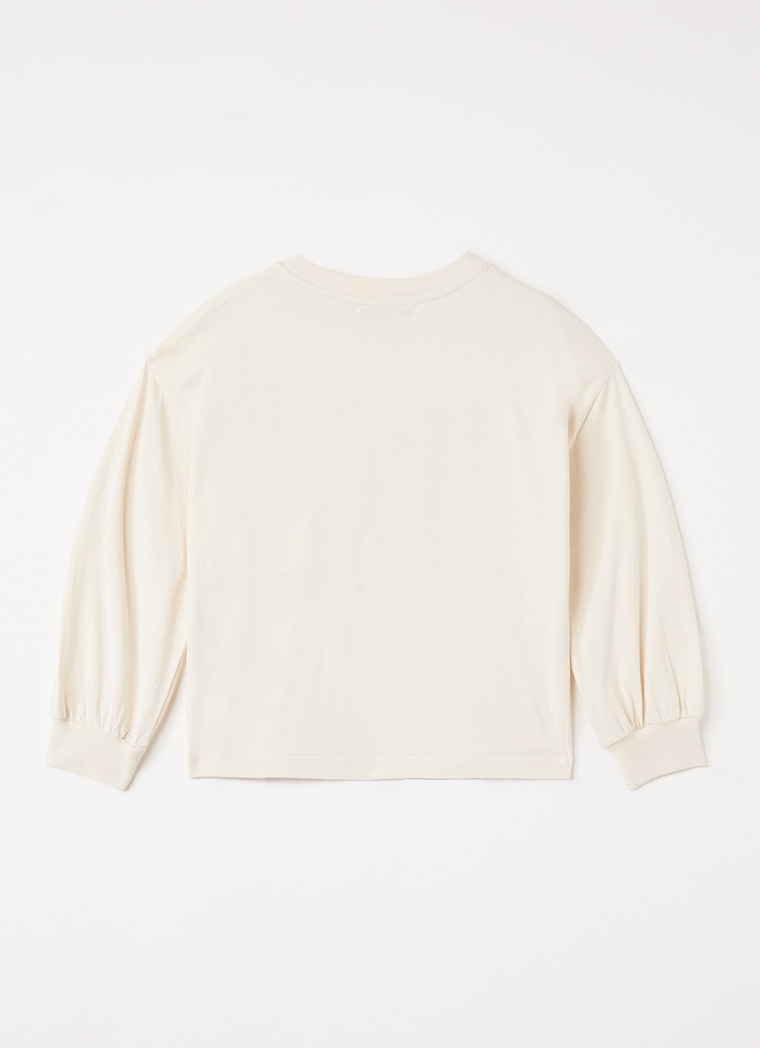 BOBO CHOSES Booo longsleeve met logoprint - voorkant 2 lichtroze