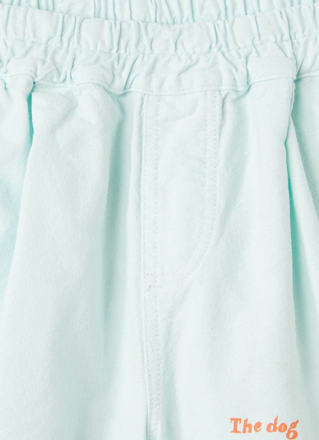 BOBO CHOSES Dog loose fit korte broek met logo - detail mint