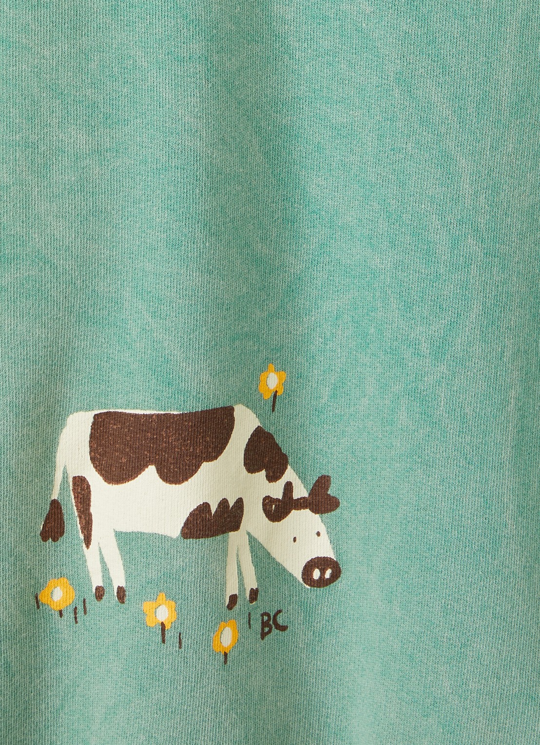 BOBO CHOSES Farm sweater met print - detail 3 groen