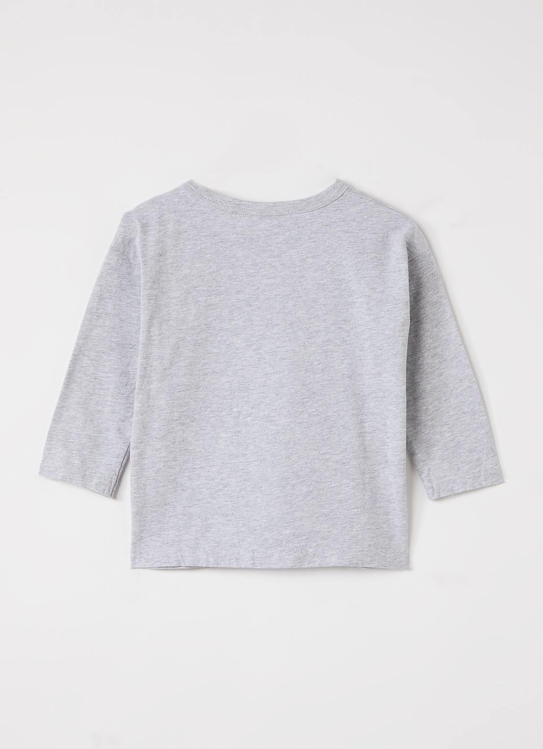 BOBO CHOSES Flying Oranges longsleeve met print - voorkant 2 grijsmele