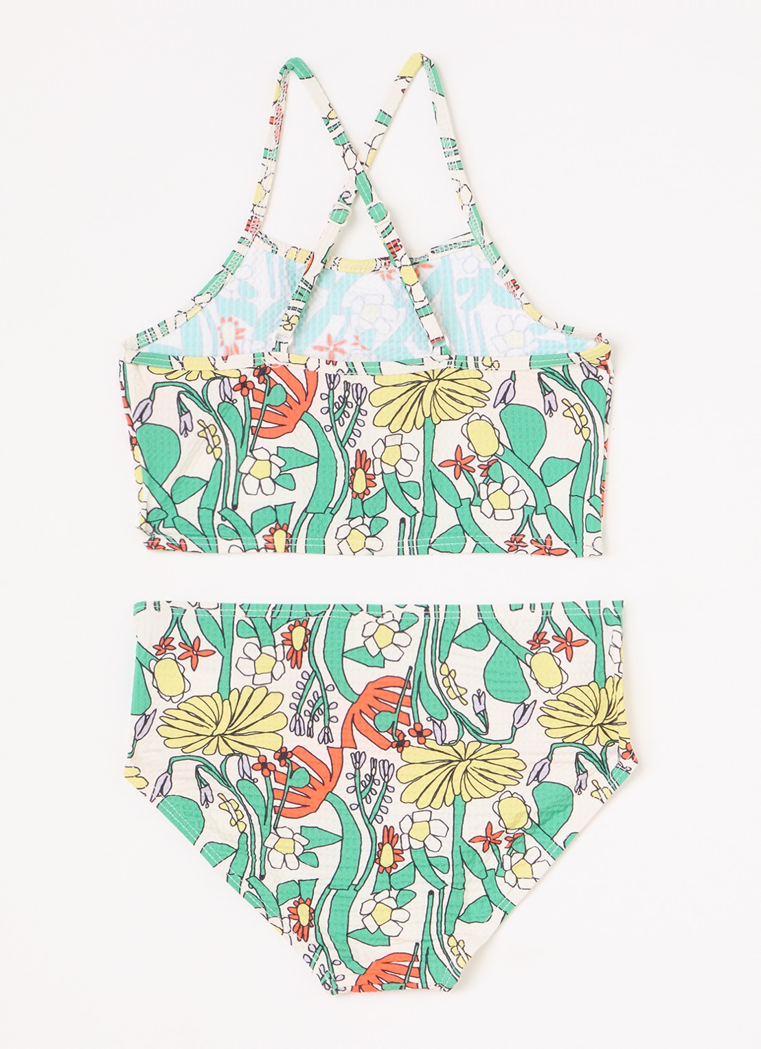 BOBO CHOSES Herbalist bikiniset met bloemenprint - voorkant 2 groen