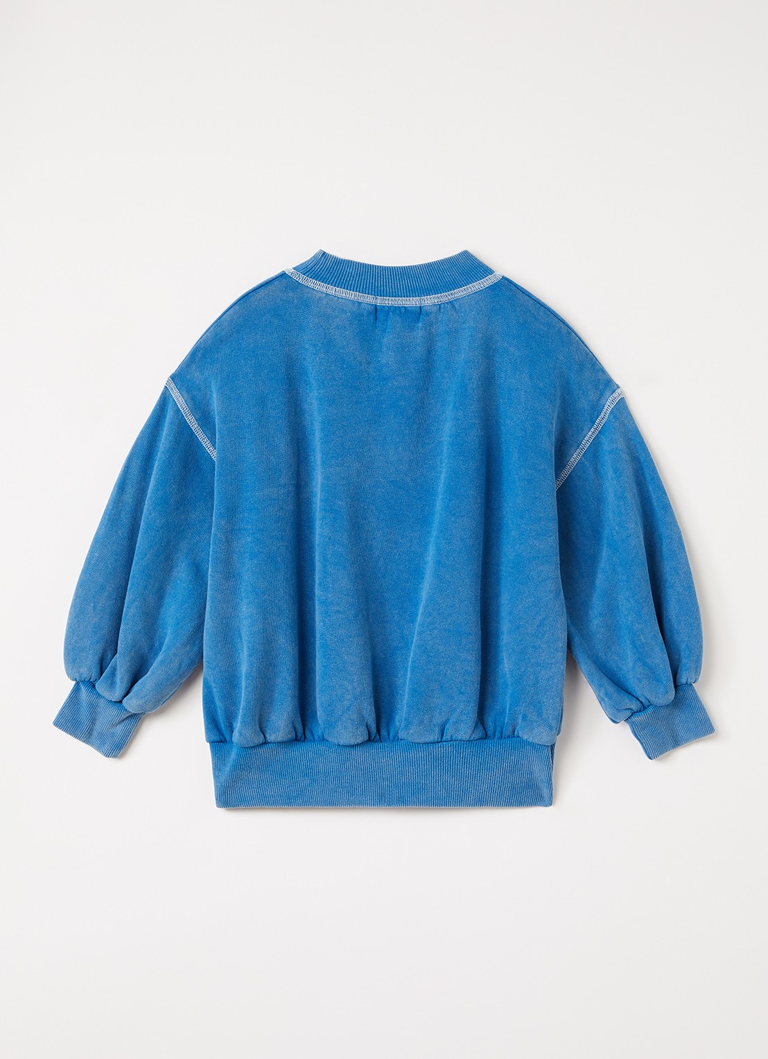 BOBO CHOSES Hidden Monster sweater met print - voorkant 2 blauw