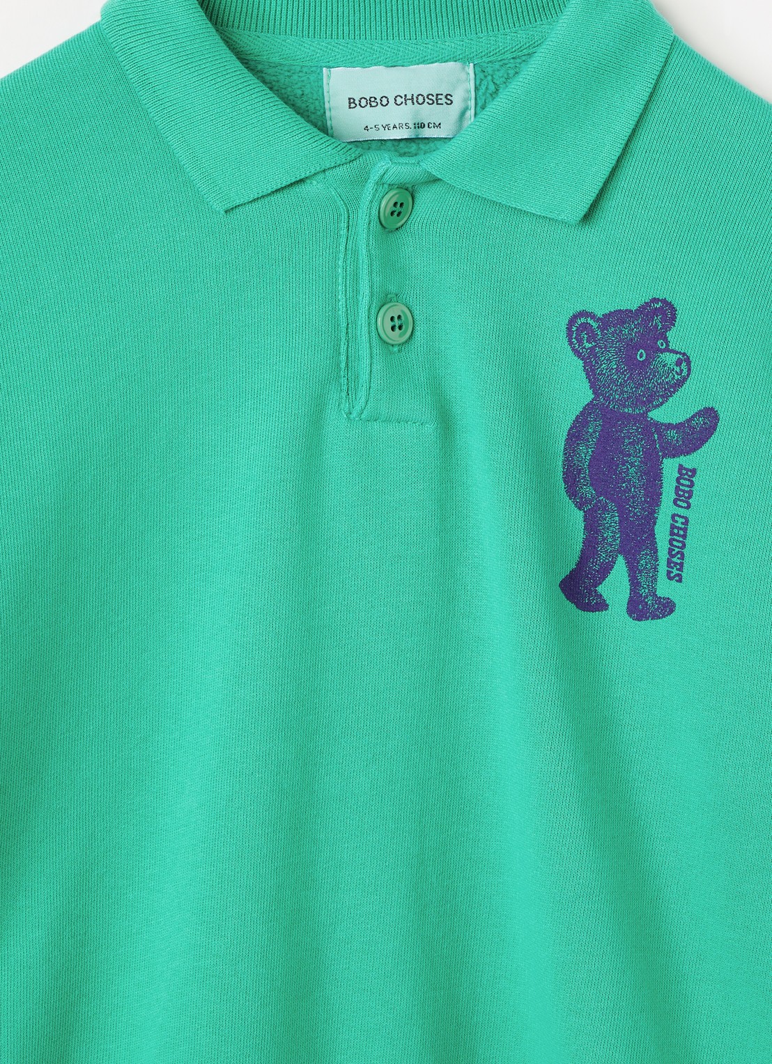 BOBO CHOSES Monster trui-jurk met print - detail 3 groen