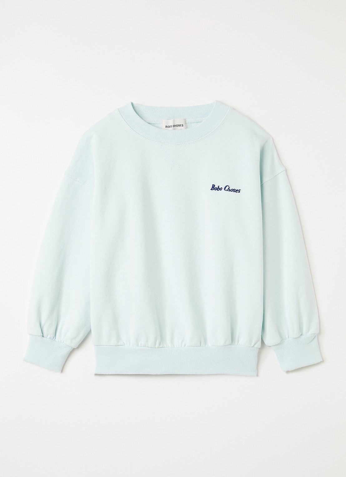 BOBO CHOSES Mr Pickles sweater met logo- en backprint - voorkant 2 mint
