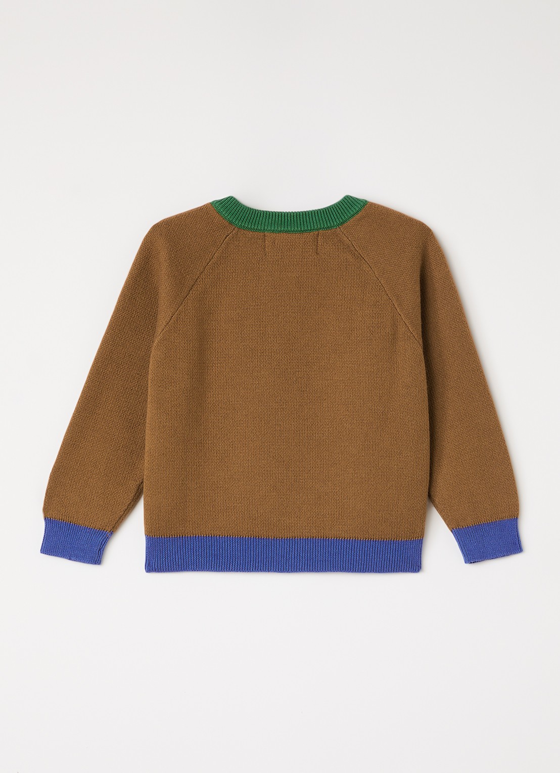 BOBO CHOSES Mush Monster fijngebreide trui met print - voorkant 3 bruin