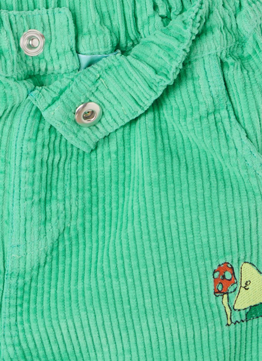 BOBO CHOSES Mush Monsters tapered fit broek van corduroy - detail 3 groen