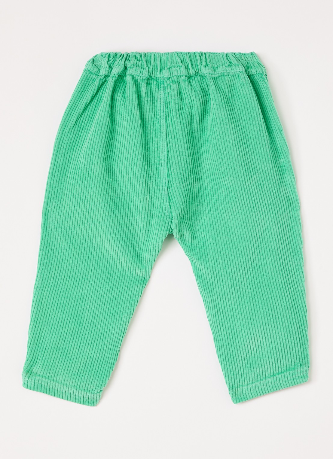 BOBO CHOSES Mush Monsters tapered fit broek van corduroy - voorkant 2 groen