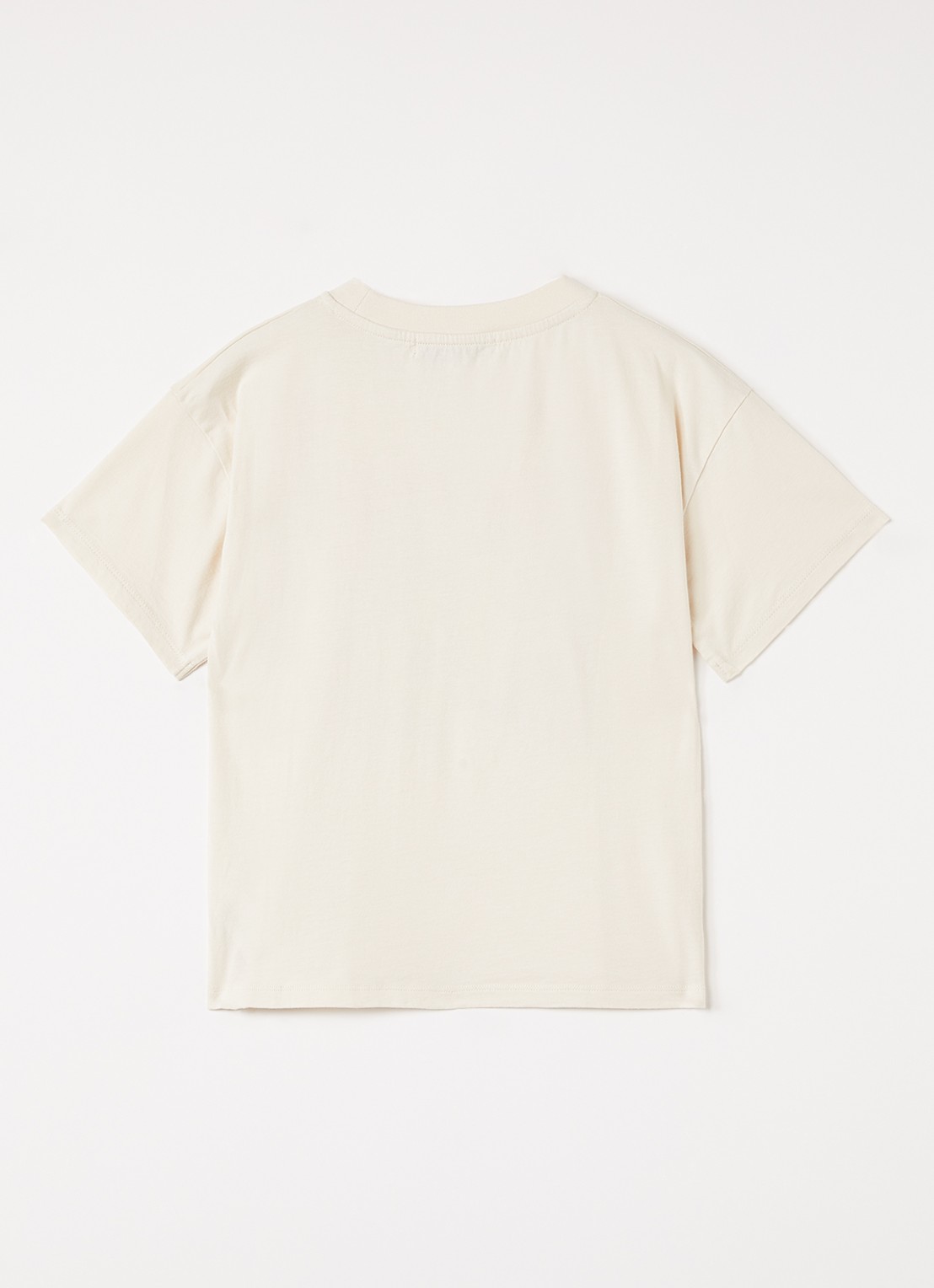 BOBO CHOSES Saurus T-shirt met print - voorkant 2 beige