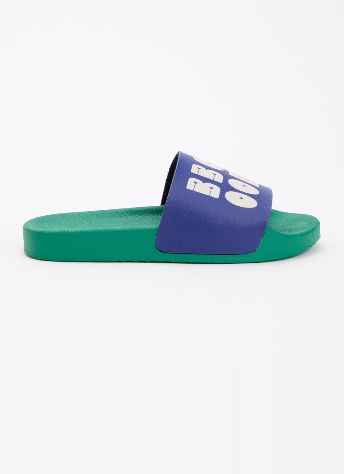 BOBO CHOSES Slipper met logo - voorkant 5 groen