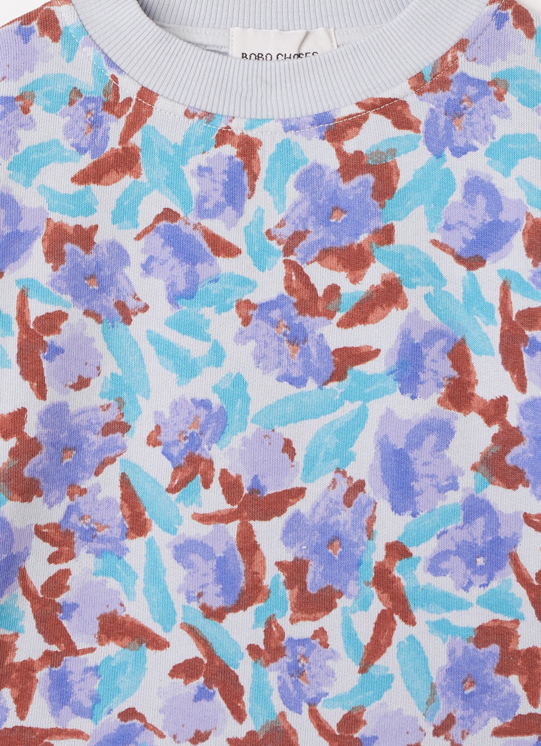 BOBO CHOSES Sweater met bloemenprint - detail 3 paars