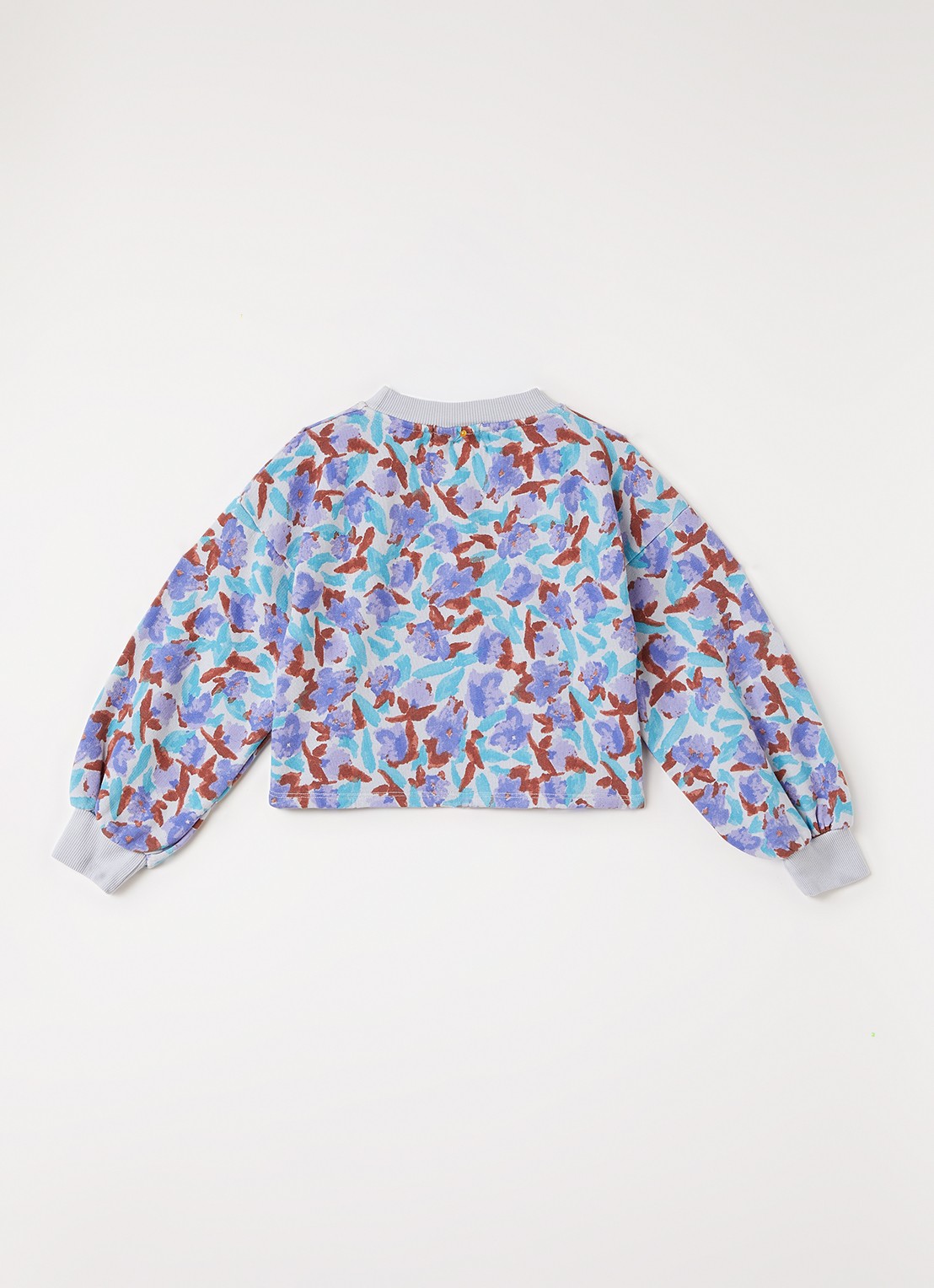 BOBO CHOSES Sweater met bloemenprint - voorkant 2 paars