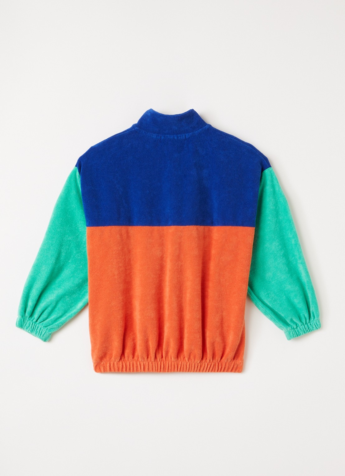 BOBO CHOSES Sweater met halve rits - voorkant 3 orange