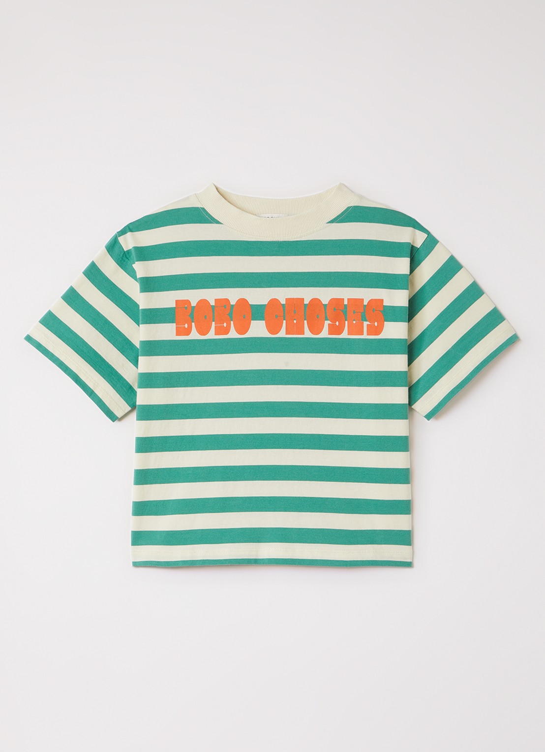 BOBO CHOSES T-shirt met logoprint - voorkant groen