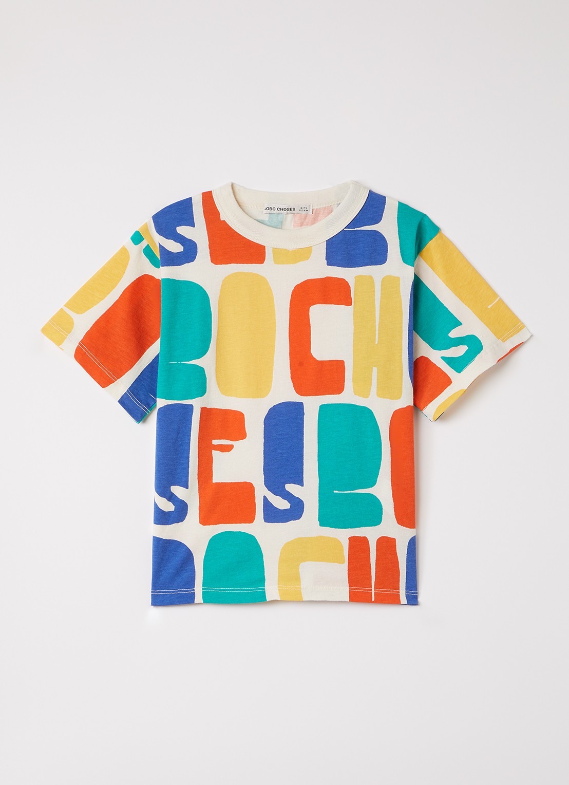 BOBO CHOSES T-shirt met print - voorkant gebroken wit