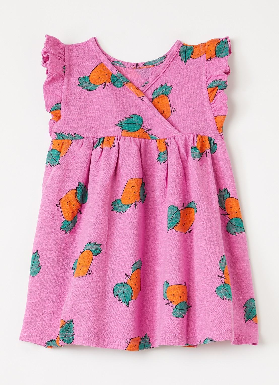 BOBO CHOSES Tangerine jurk met print - voorkant 2 roze
