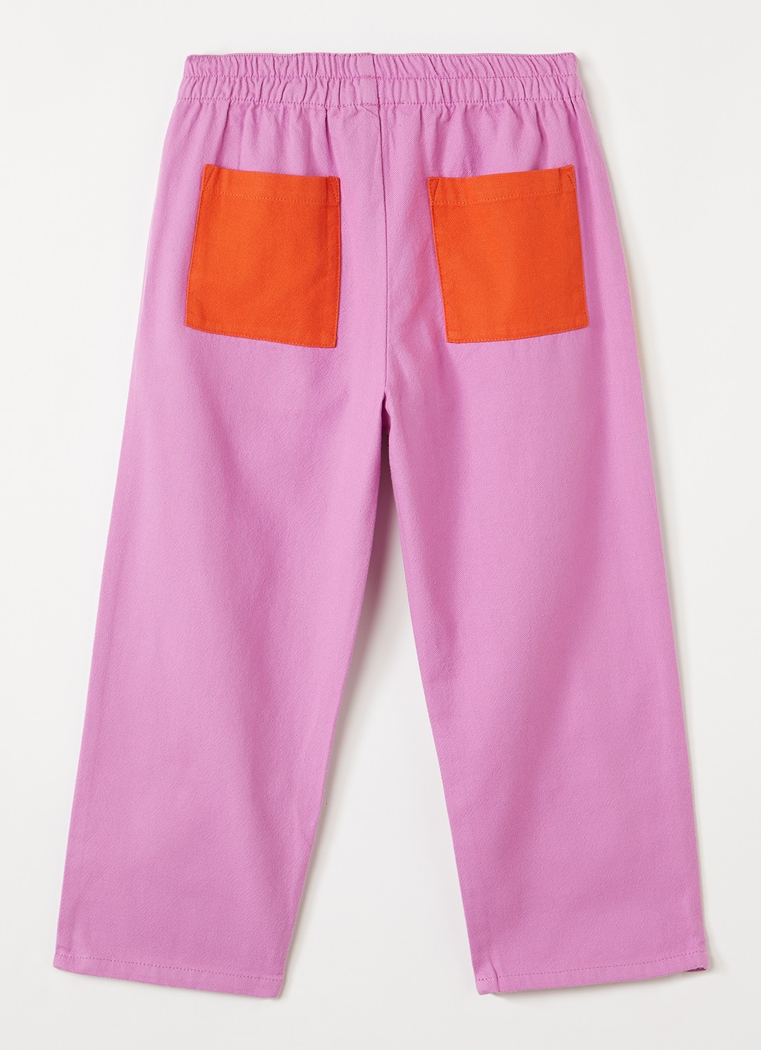 BOBO CHOSES Tapered fit broek met zakken - voorkant 3 roze
