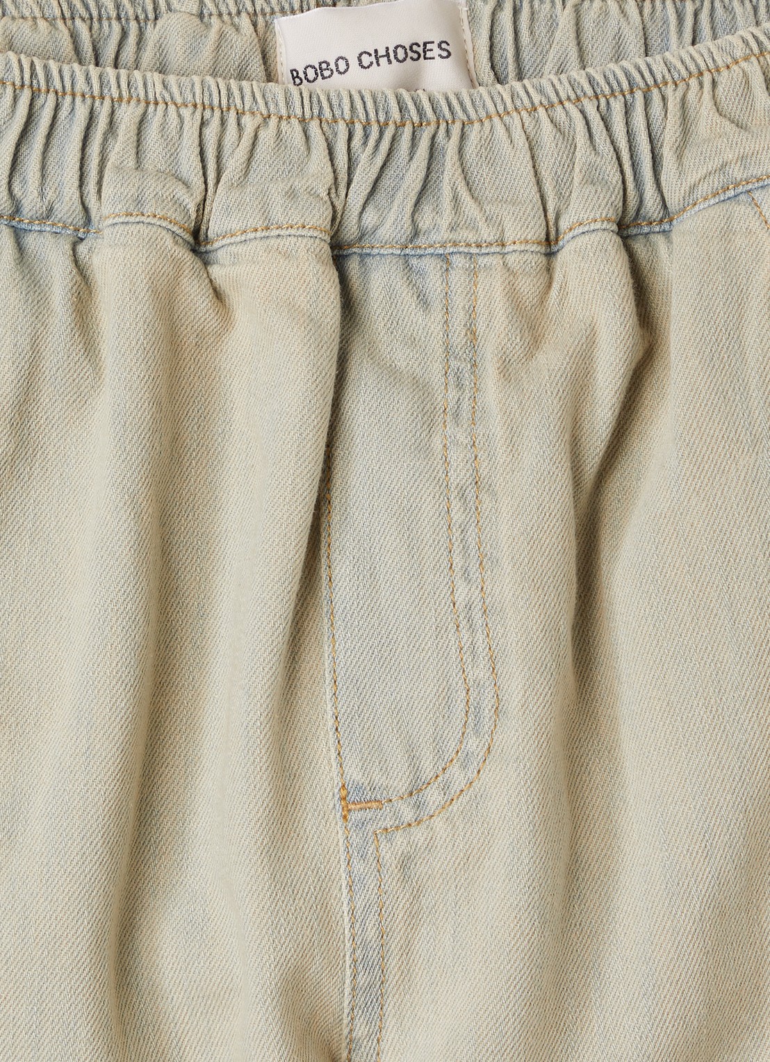 BOBO CHOSES Tapered jeans met gekleurde wassing - detail 3 beige