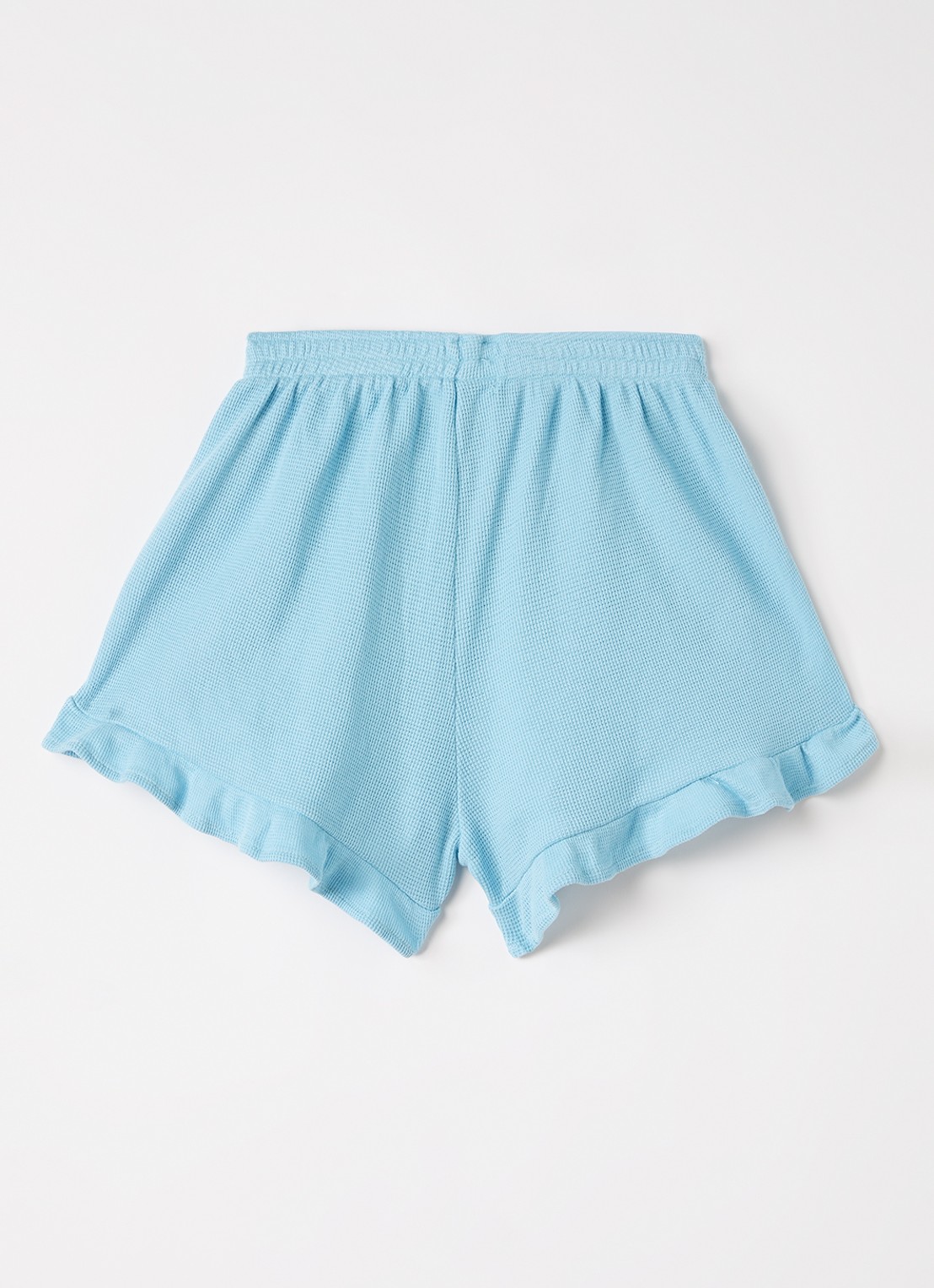 BOBO CHOSES Wide fit korte broek met logoborduring - voorkant 3 blauw