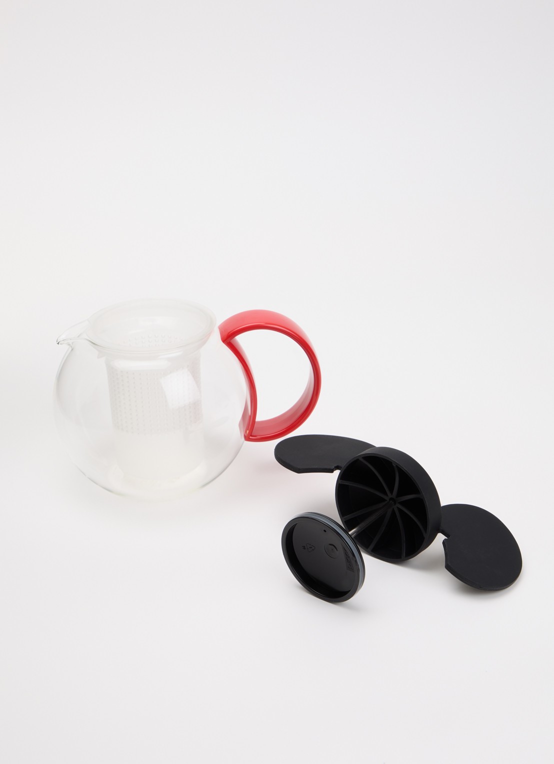 Bodum Assam theepot 1 liter  - voorkant 2 rood