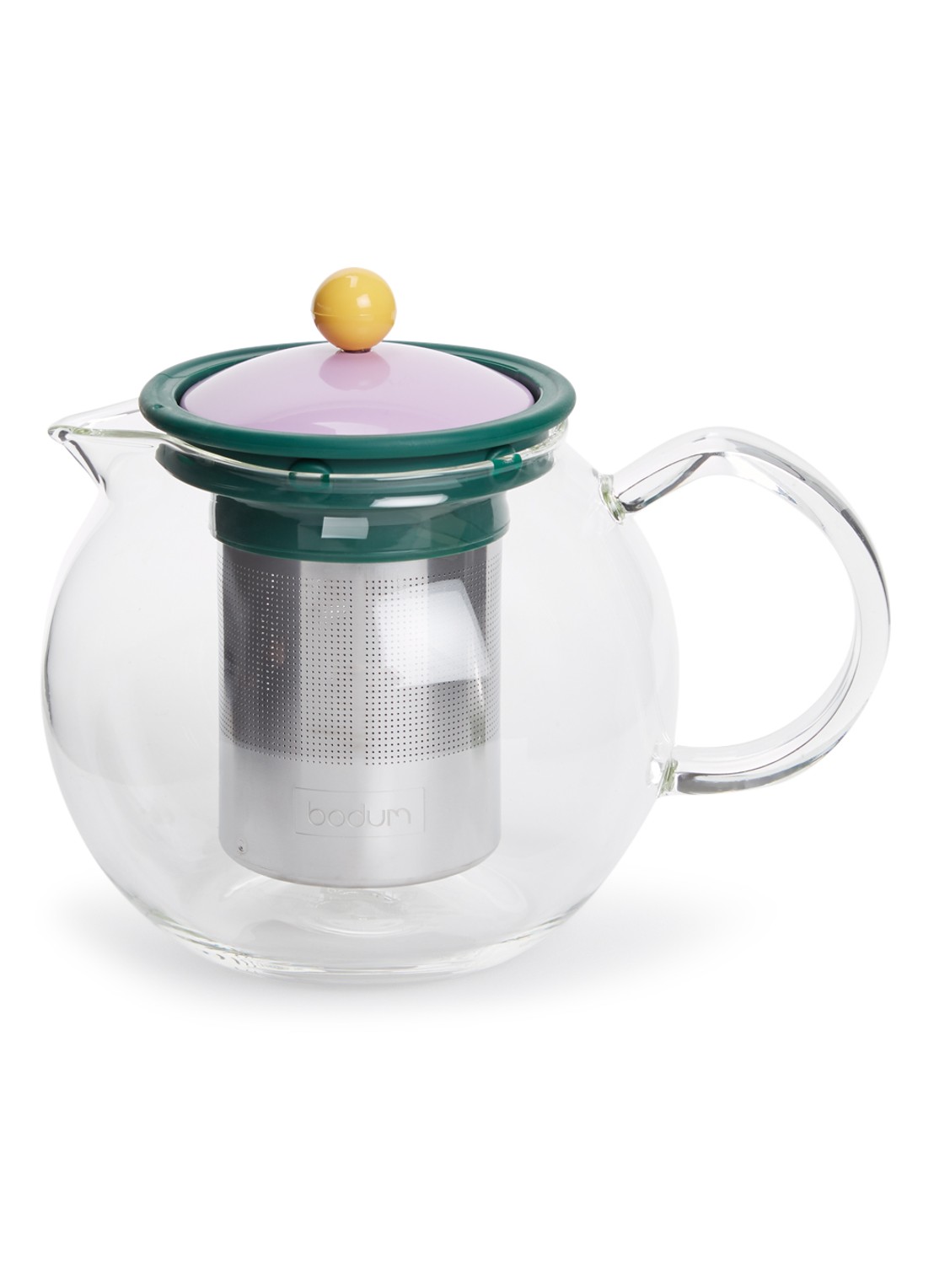 Bodum Assam theepot met filter 1 liter - voorkant transparant