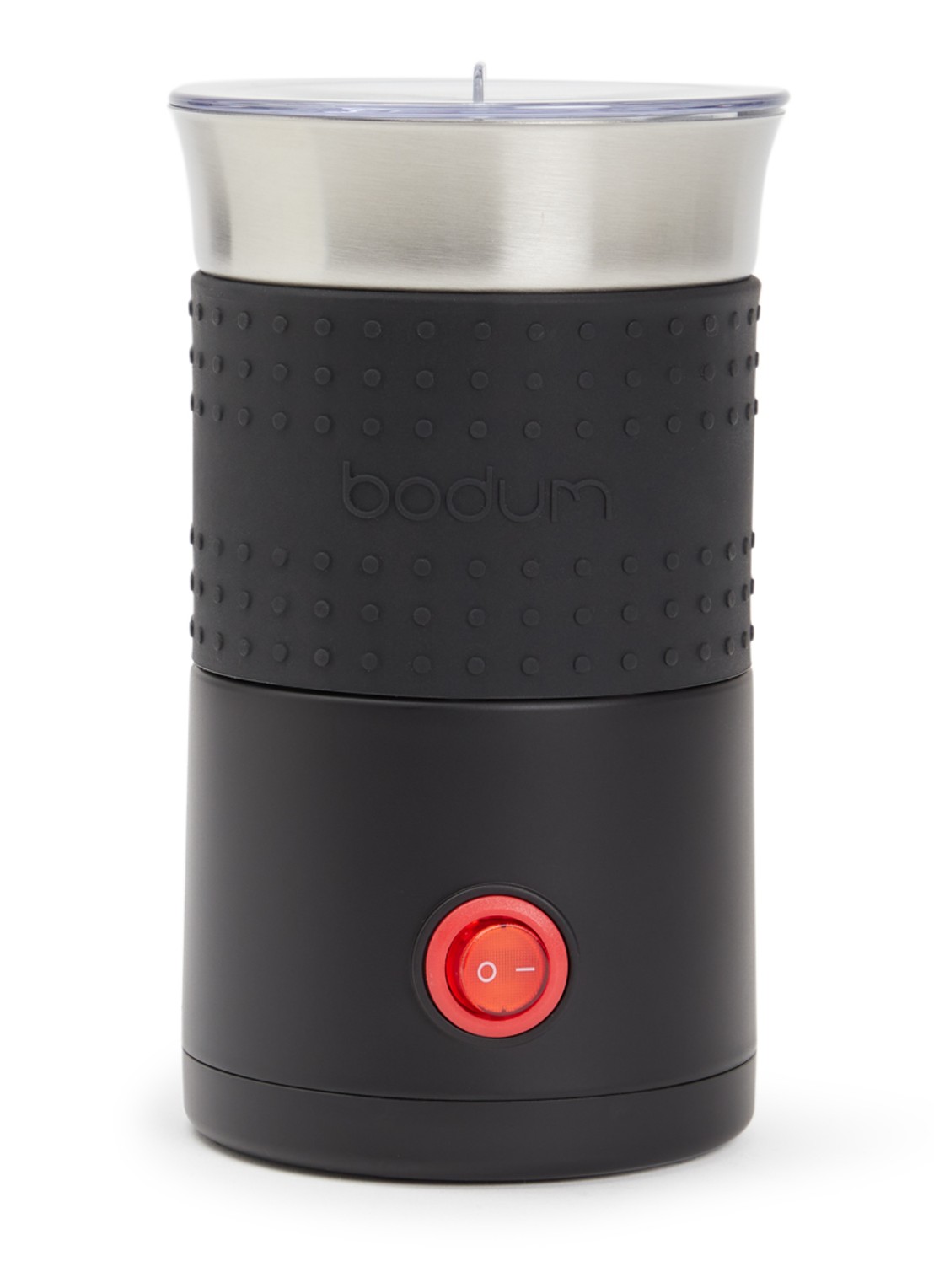 Bodum Bistro melkopschuimer 400 ml  - voorkant zwart