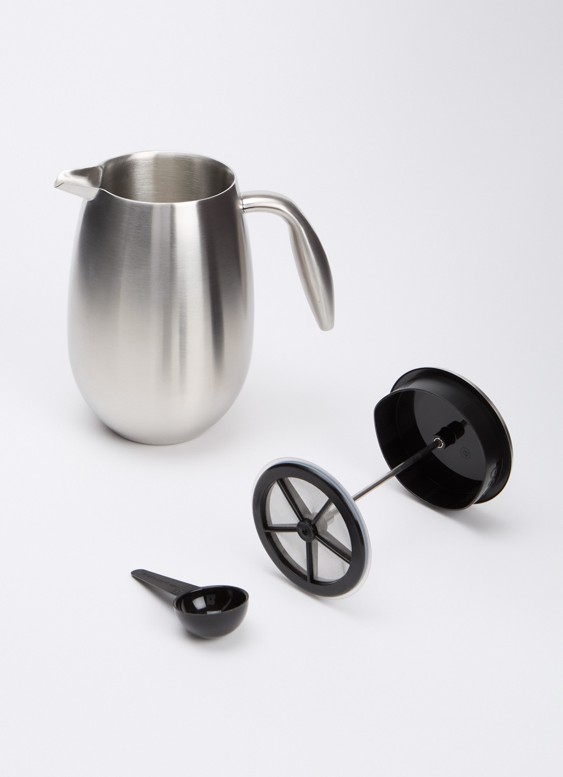 Bodum Columbia dubbelwandige cafetìère 1 liter - voorkant 2 zilver