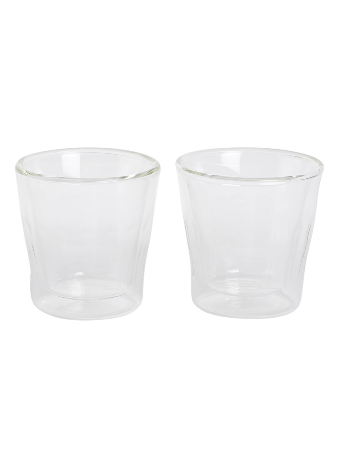 Bodum Copenhagen dubbelwandig espressoglas 9 cl set van 2 - voorkant transparant