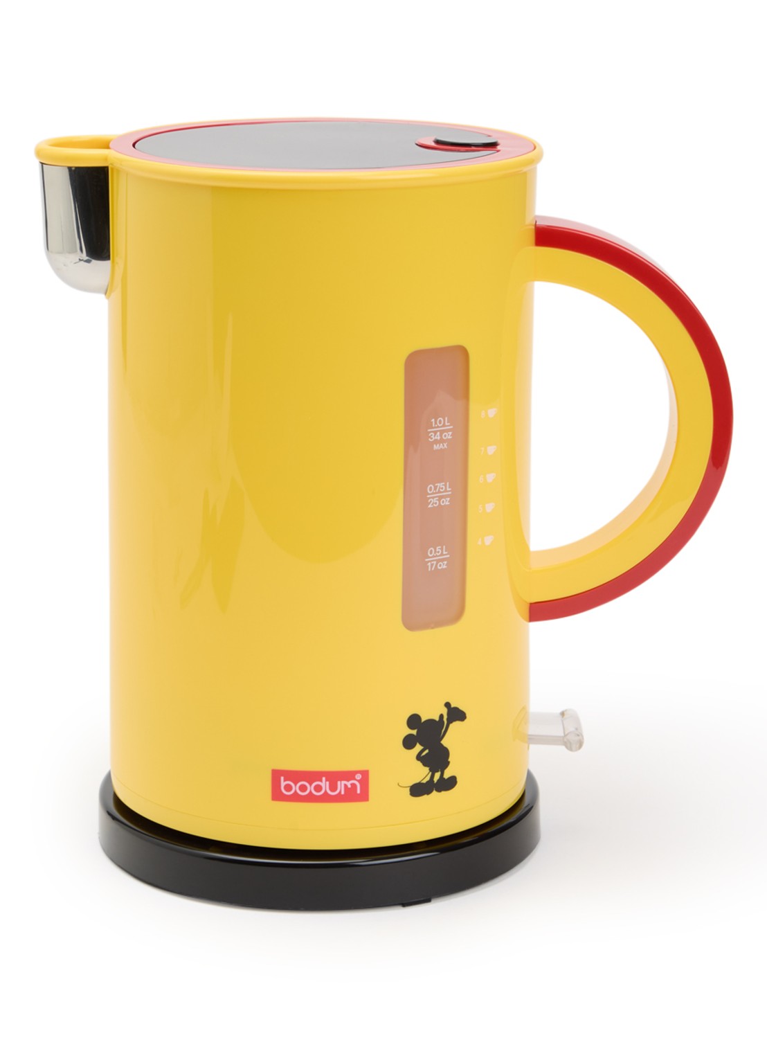 Bodum Ettore waterkoker 1 liter  - voorkant geel
