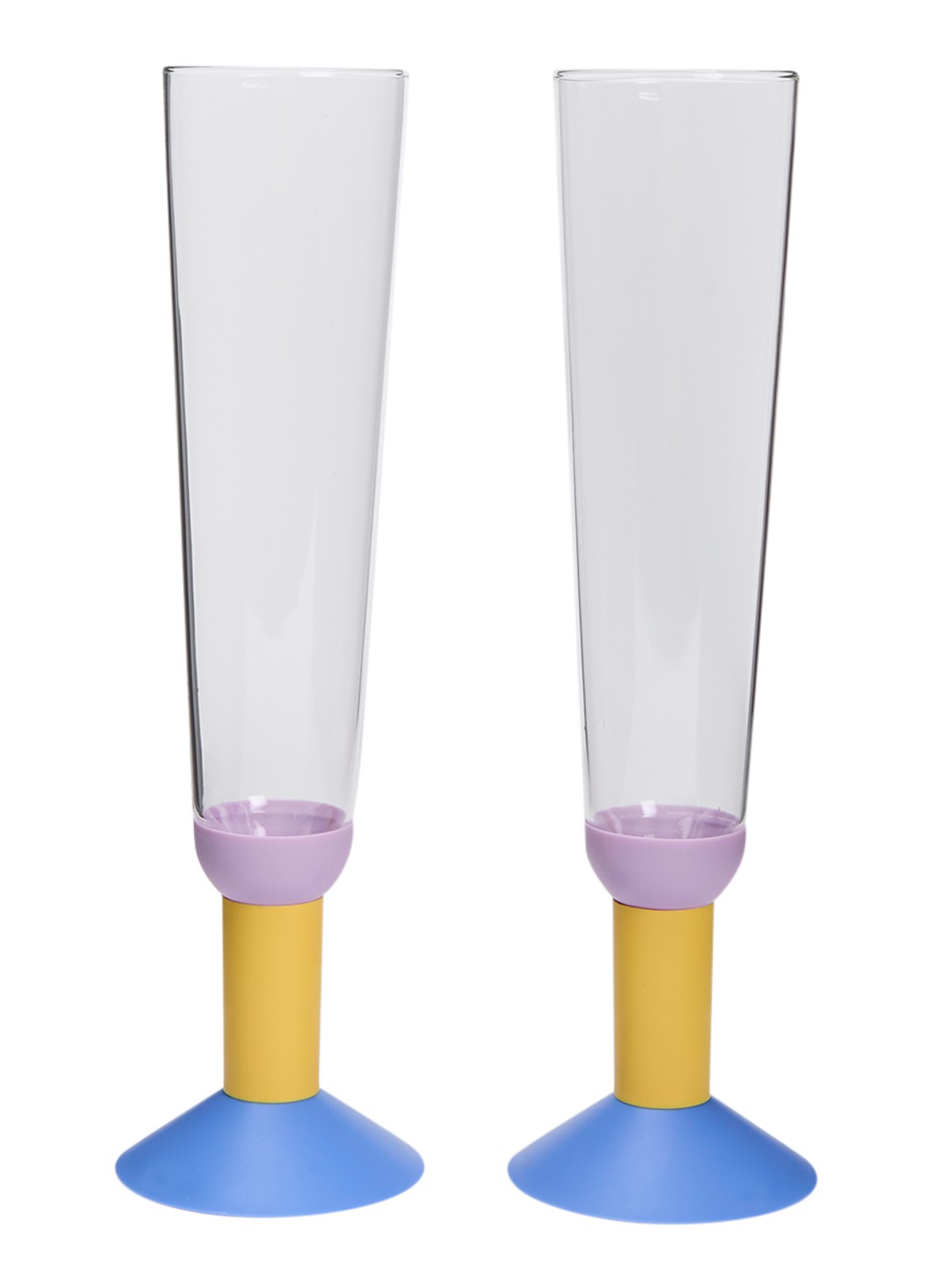 Bodum Oktett champagneglas 30 cl set van 2 - voorkant transparant