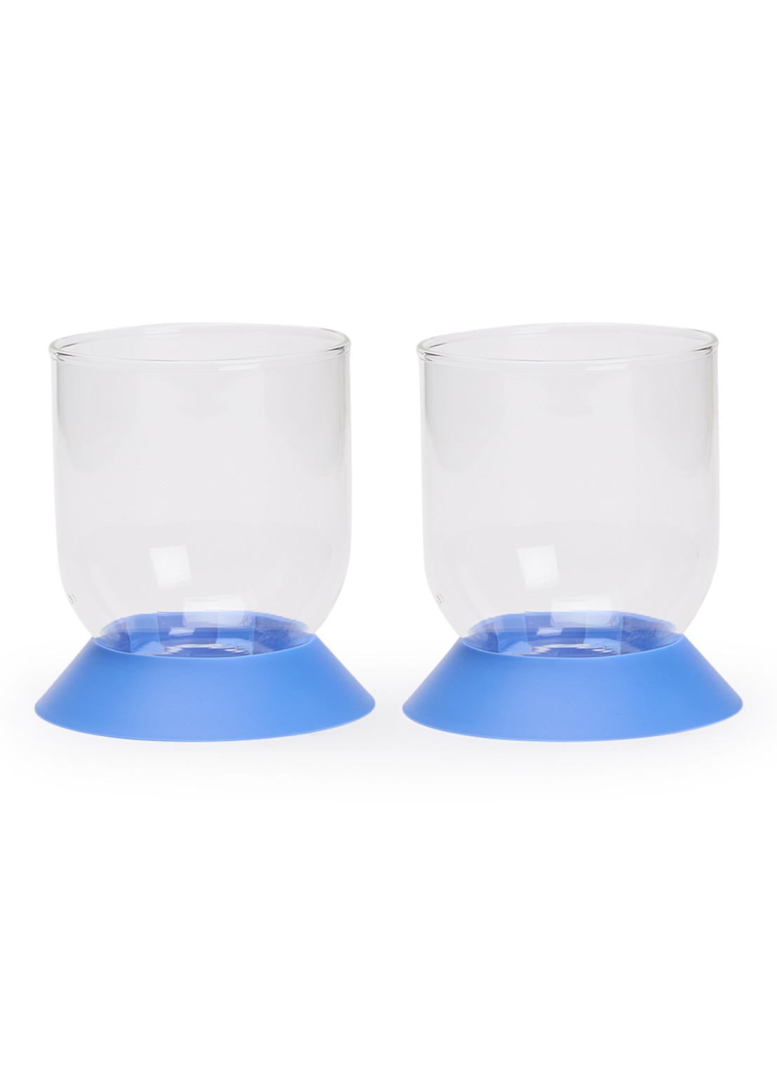 Bodum Oktett drinkglas 21 cl set van 2 - voorkant donkerblauw