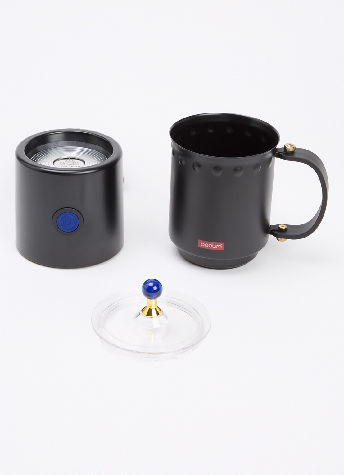 Bodum Ottoni melkopschuimer 40 cl 12309 - voorkant 2 zwart
