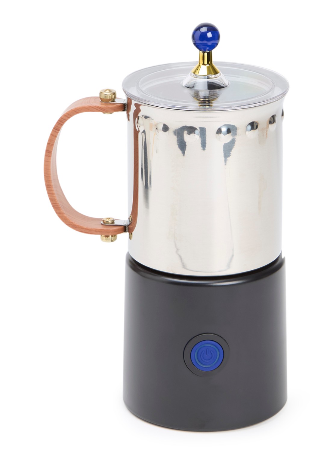Bodum Ottoni melkopschuimer 40 cl - voorkant zilver