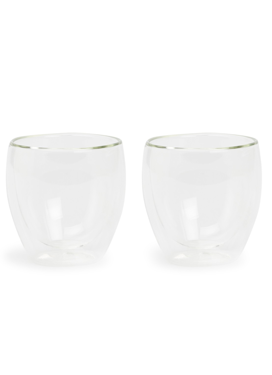 Bodum Pavina dubbelwandig drinkglas 25 cl set van 2 - voorkant transparant