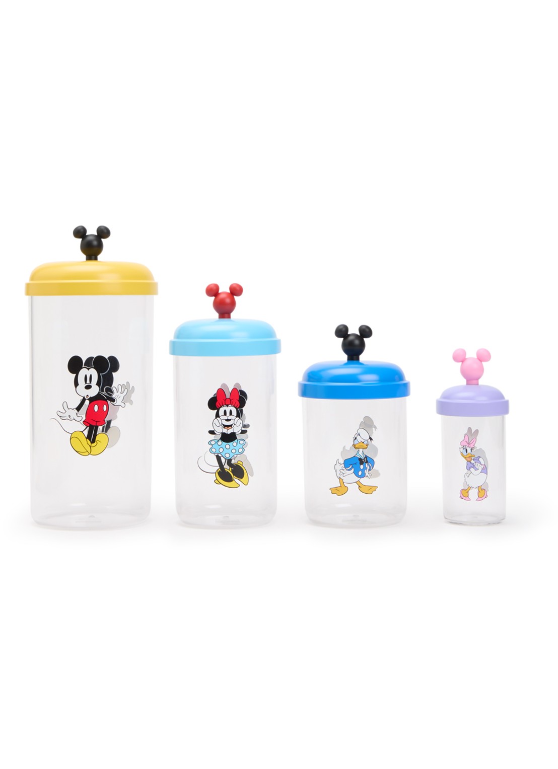 Bodum Voorraadpot met print set van 4  - voorkant multicolor