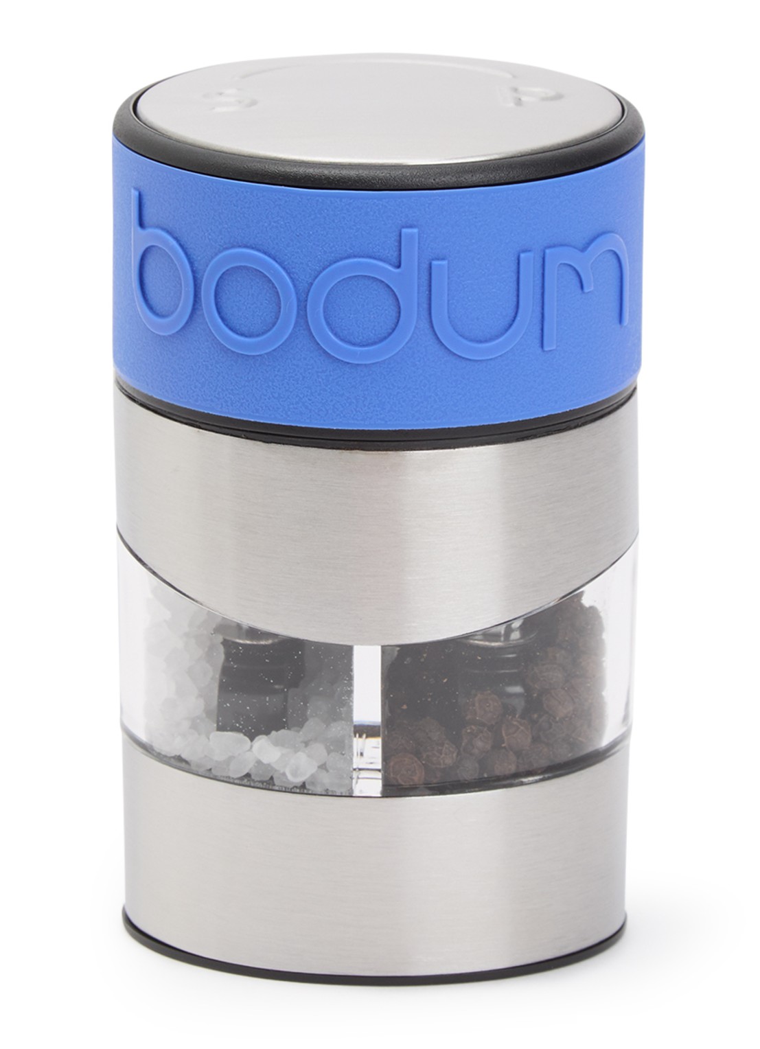 Bodum Zout- en pepermolen 11 cm - voorkant donkerblauw