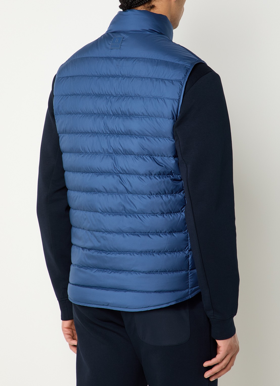 Boggi Milano Bodywarmer met ritszakken - achterkant 4 blauw