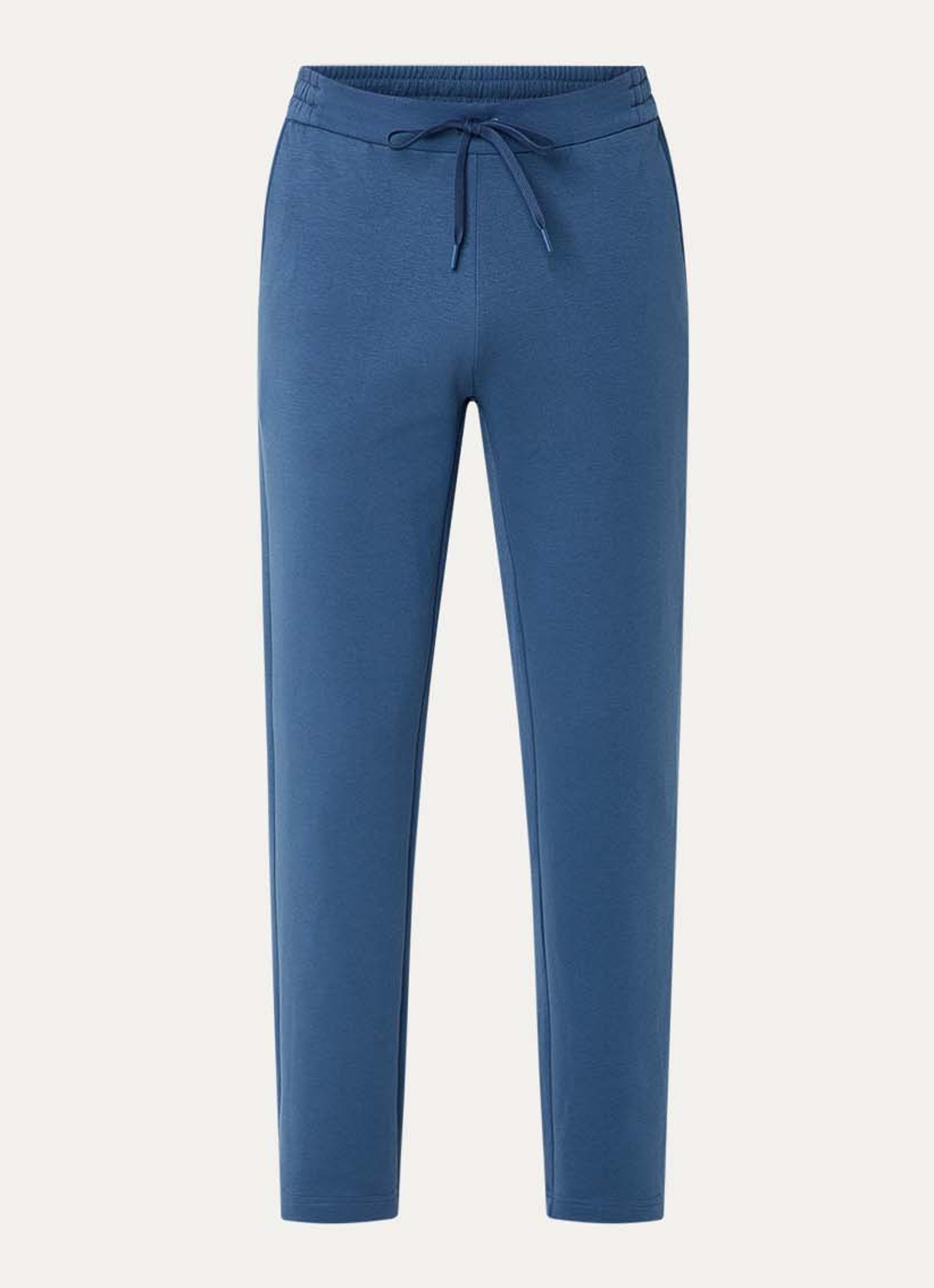Boggi Milano Boggi regular fit joggingbroek met steekzakken - voorkant staalblauw