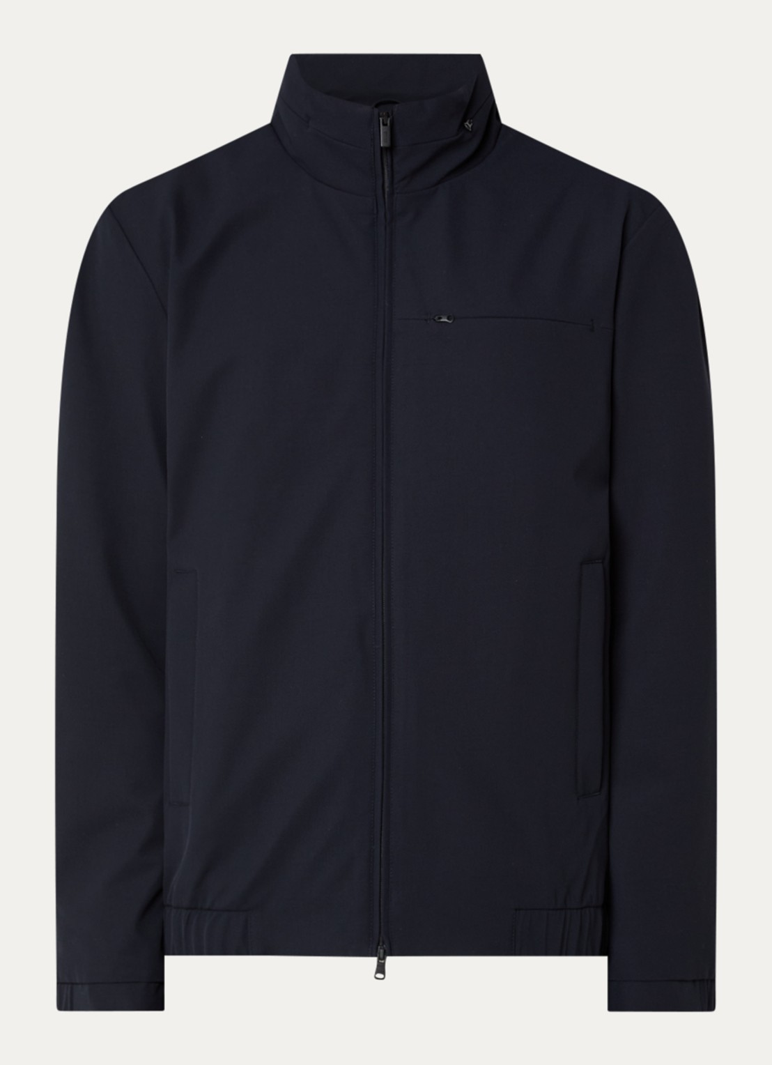 Boggi Milano Bomberjack met steekzakken - voorkant 3 donkerblauw