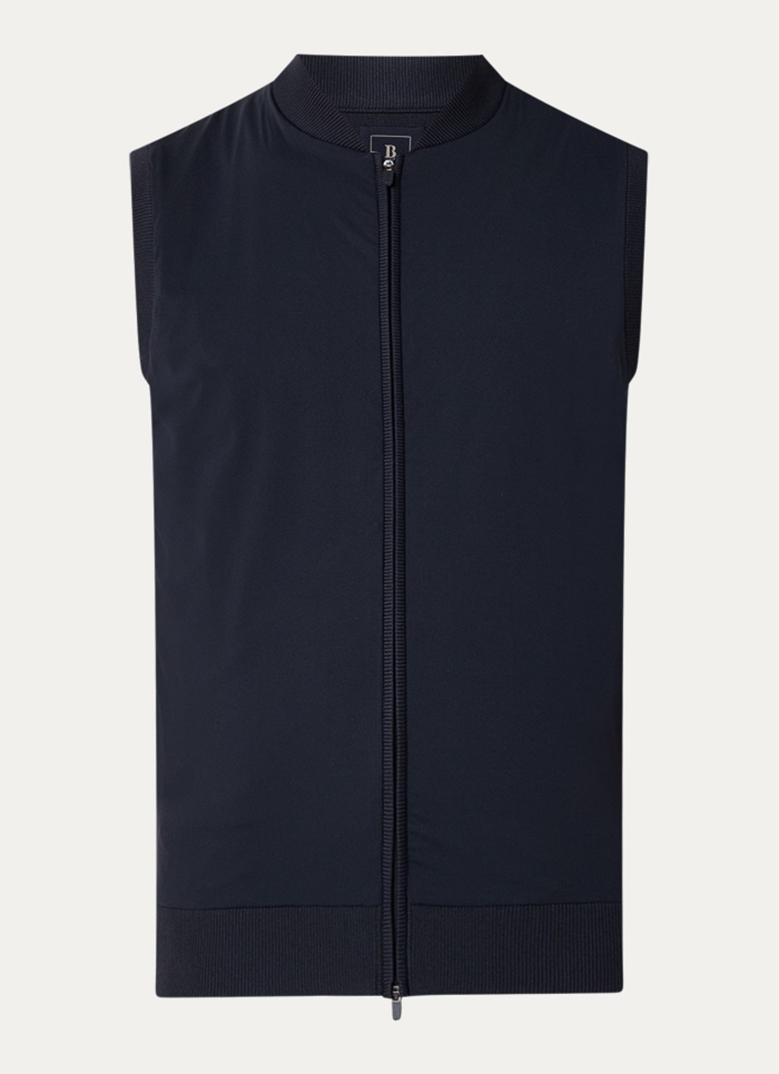 Boggi Milano Gilet met ritszakken - voorkant 3 donkerblauw