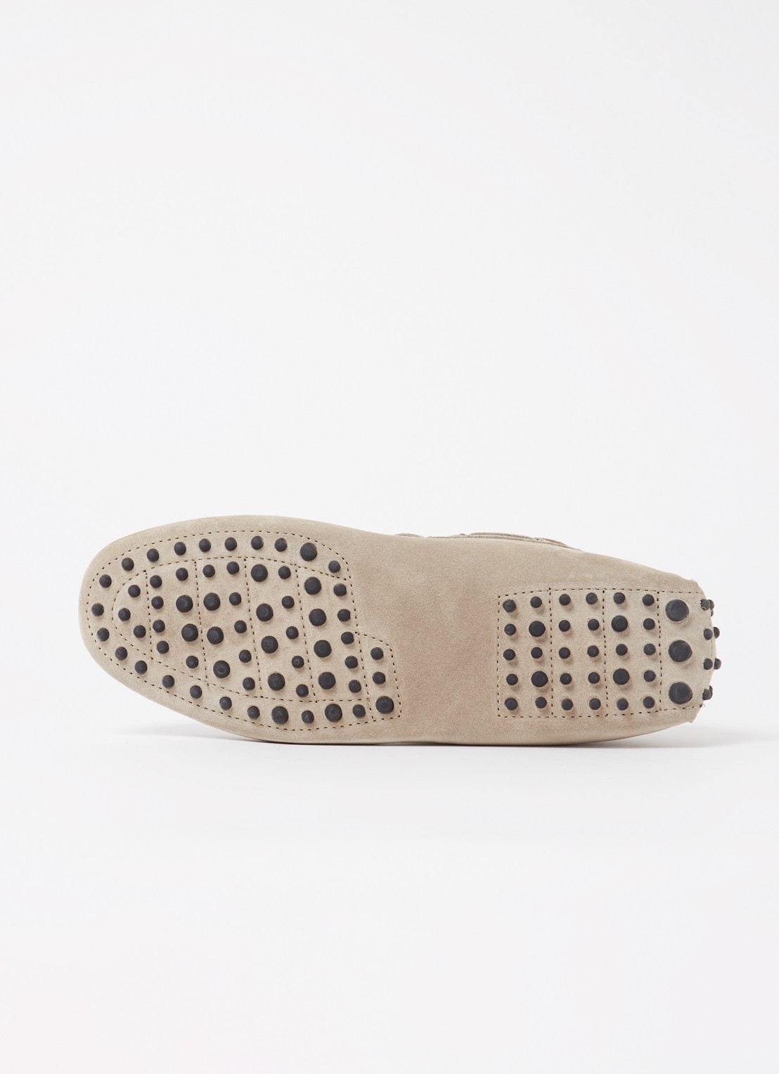 Boggi Milano Mocassin van suède - detail 3 zand