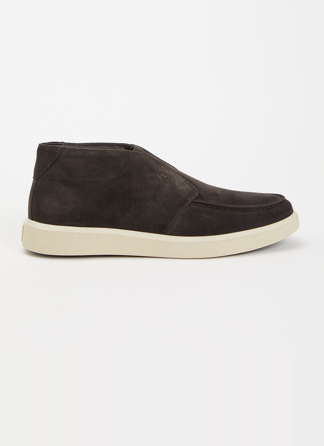 Boggi Milano Polacchino Cirrus slip-on van suède - voorkant 2 donkerbruin