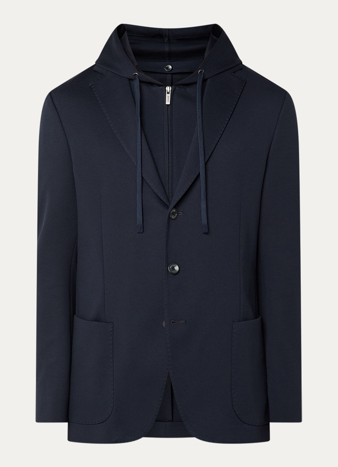 Boggi Milano Regular fit colbert met uitneembare voering - voorkant 2 donkerblauw