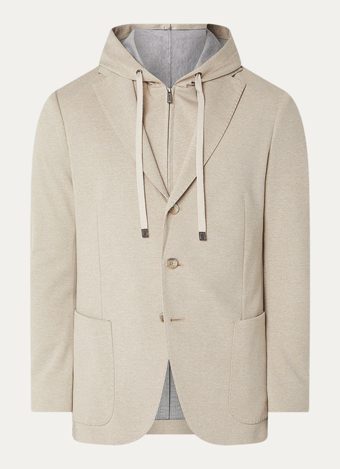 Boggi Milano Regular fit colbert met uitneembare voering - voorkant 3 beige