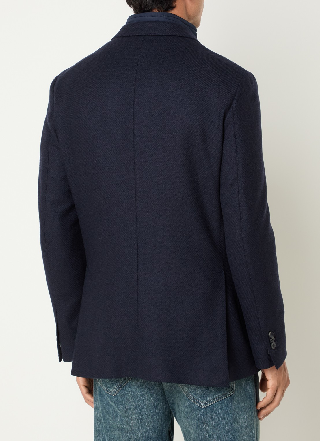 Boggi Milano Regular fit colbert met uitneembare voering - achterkant 4 donkerblauw