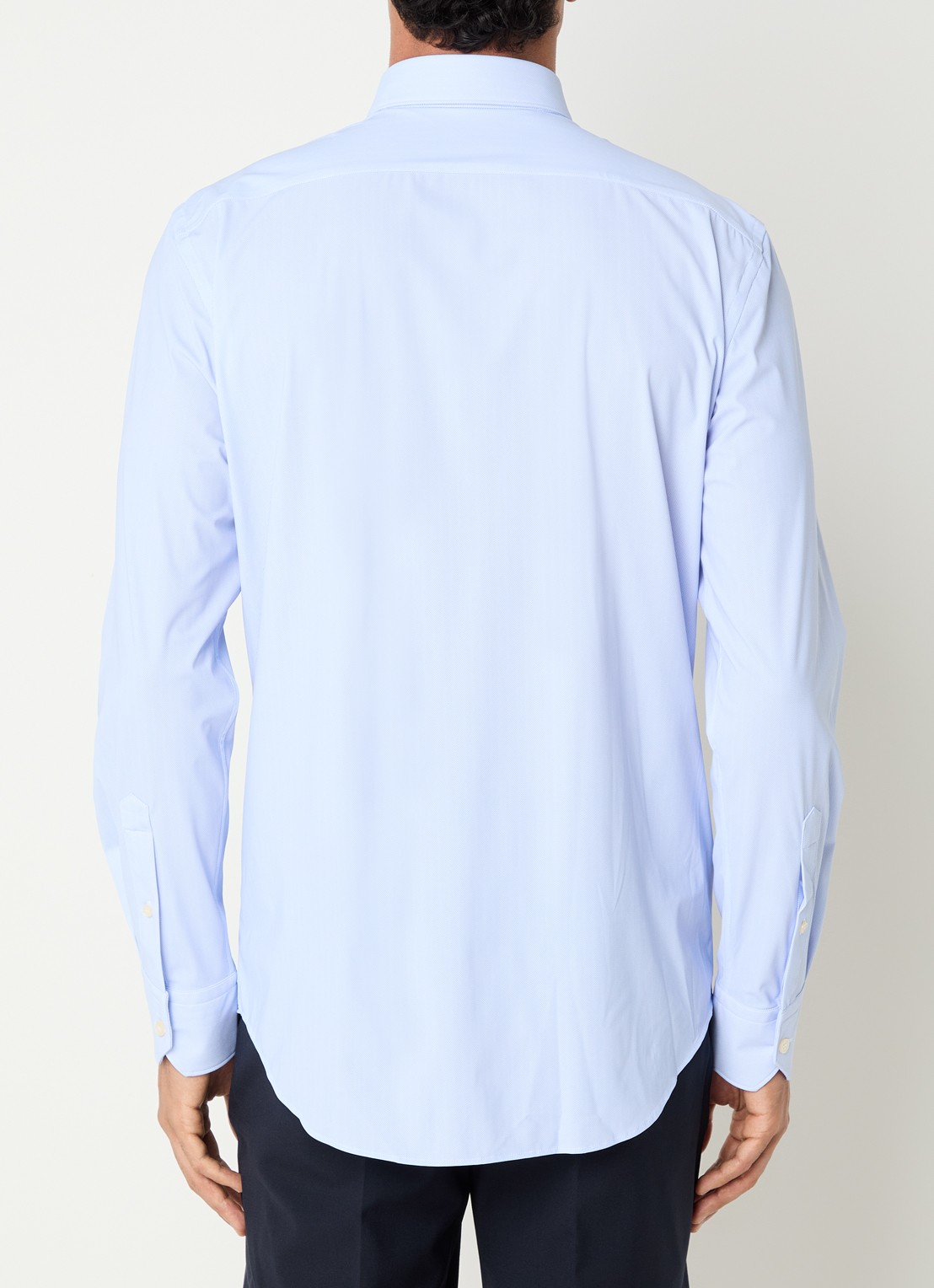 Boggi Milano Regular fit overhemd met print - achterkant 2 lichtblauw