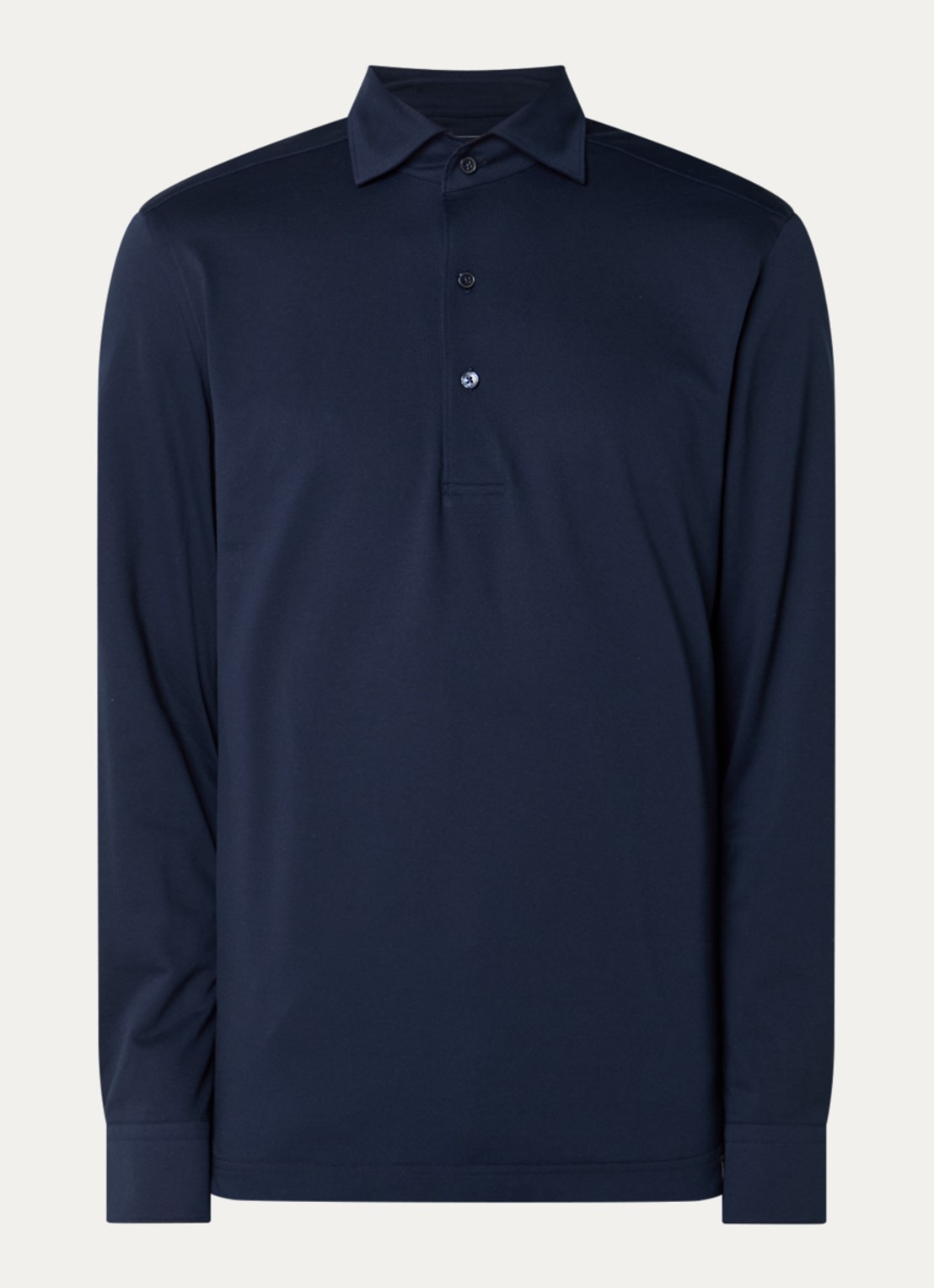 Boggi Milano Regular fit overhemd met stretch - voorkant 4 donkerblauw