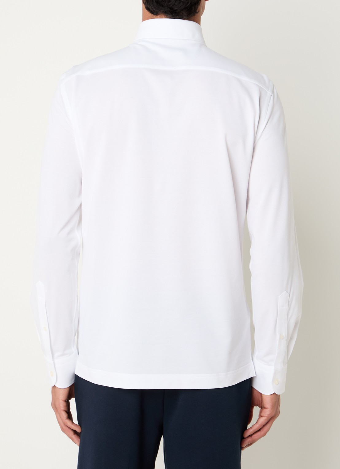 Boggi Milano Regular fit overhemd met stretch - achterkant 5 wit