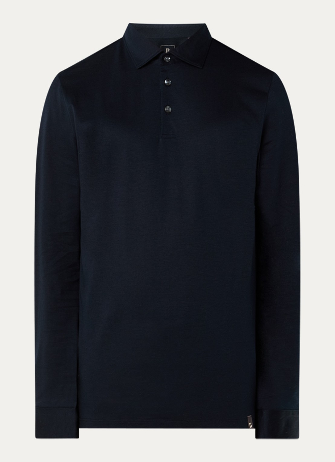 Boggi Milano Regular fit polo  - voorkant 2 donkerblauw
