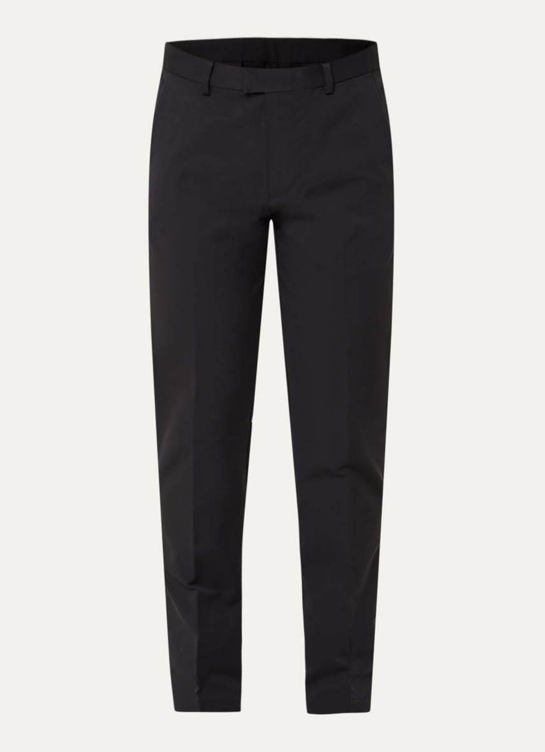 Boggi Milano Rory slim fit pantalon met steekzakken en stretch - voorkant zwart