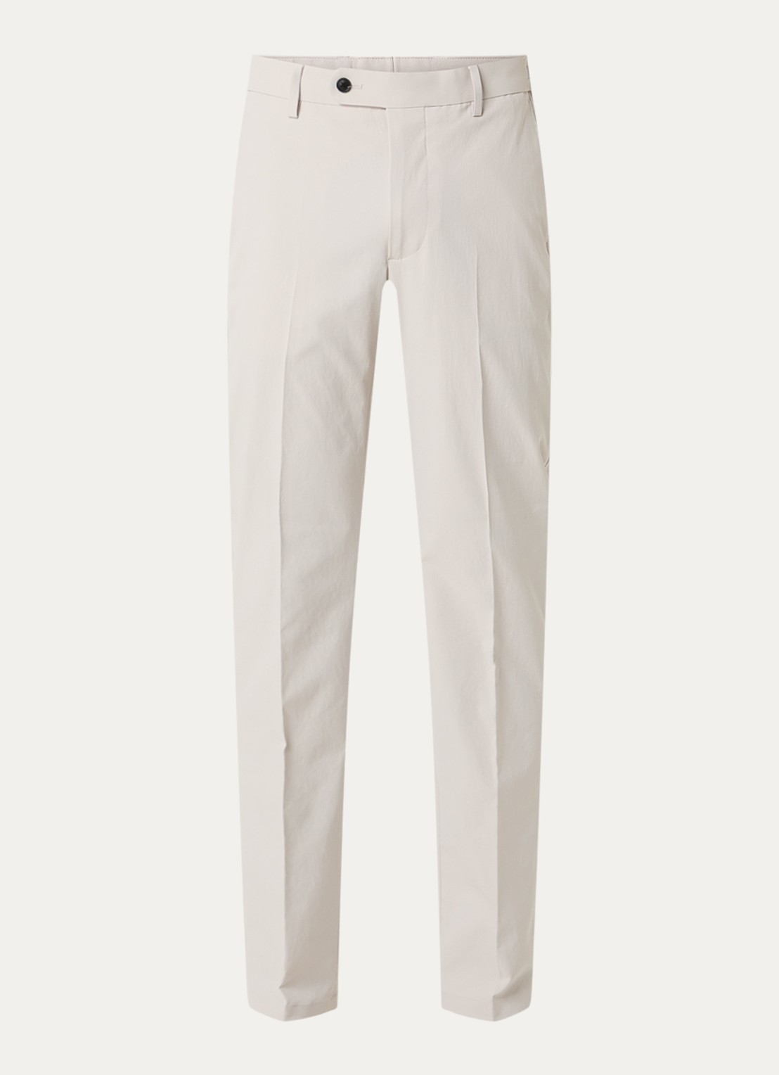 Boggi Milano Slim fit chino met steekzakken - voorkant 3 lichtgrijs